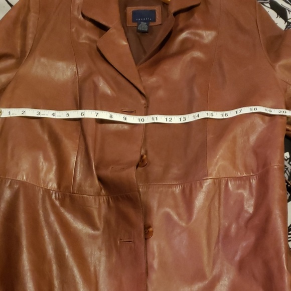 Vintage Long Leather Coat - Picture 5 of 8